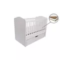 Masa de fotbal din lemn 60 x 120 x 78 cm Ecotoys XXL - Alb