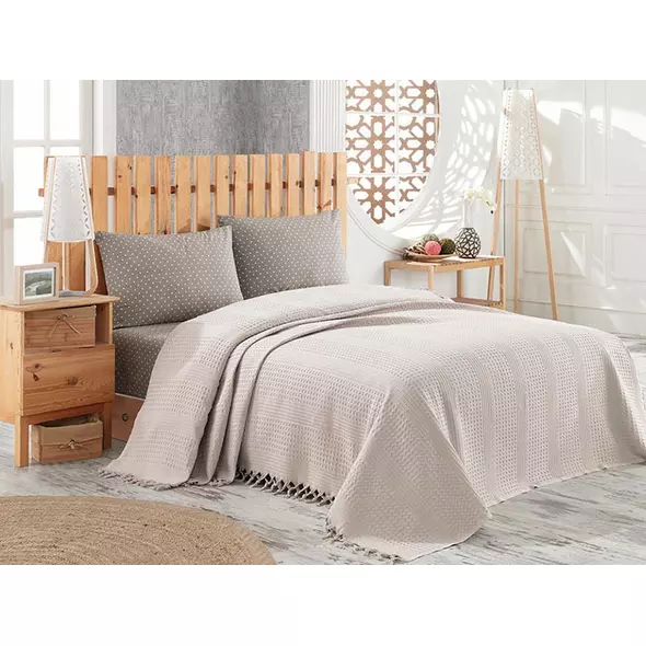 Casuta de papusi din lemn cu lift si mobilier Ecotoys W08125