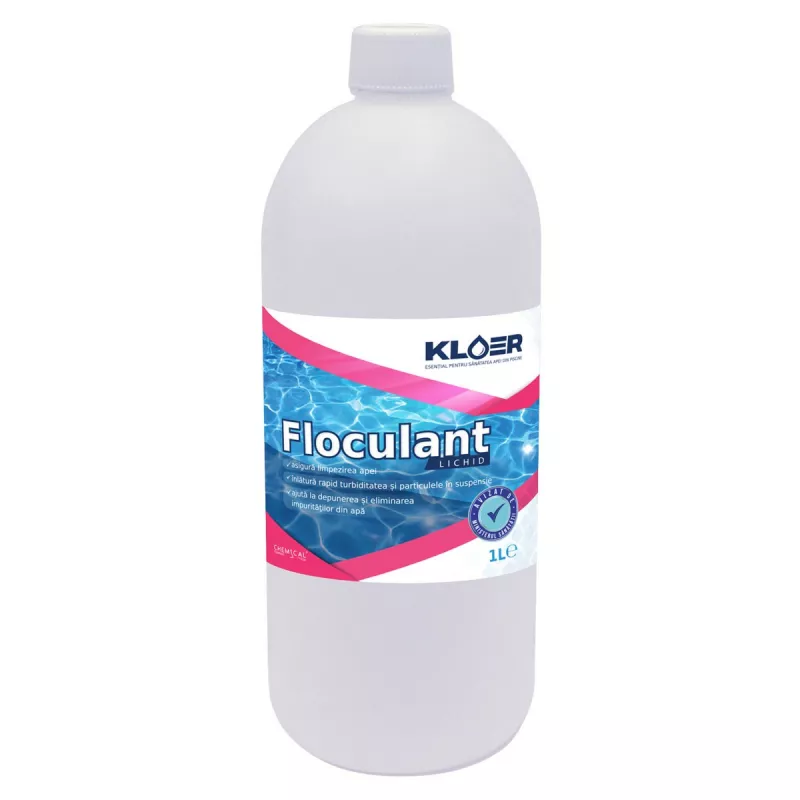 Floculant lichid Kloer, pentru apa piscina, 1L