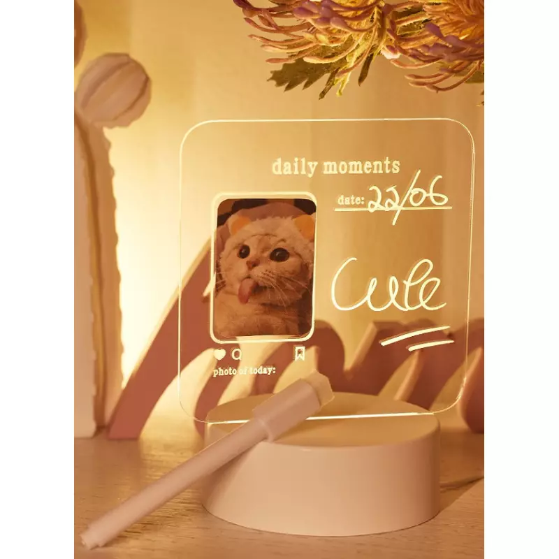 Poze Lampa Decorativa 3D Inscripționabilă Cu Pix lenjerii-calitate.ro/