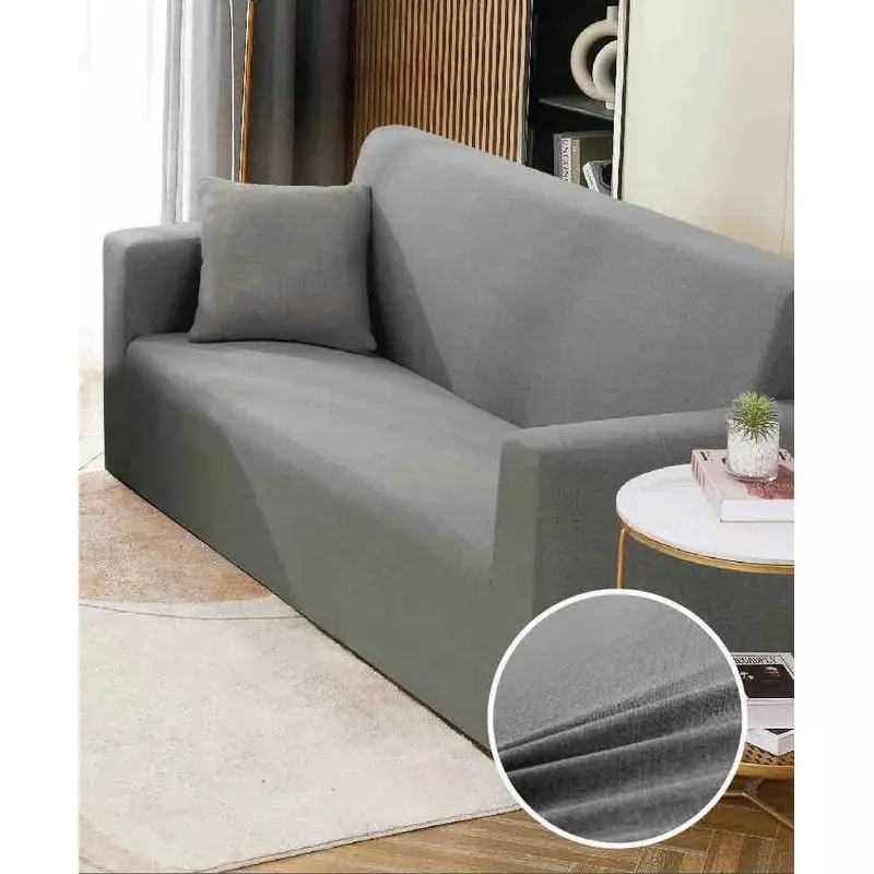 Poze Husa Canapea 2 Locuri Elastica Moderna Gri - LJO595 lenjerii-calitate.ro/